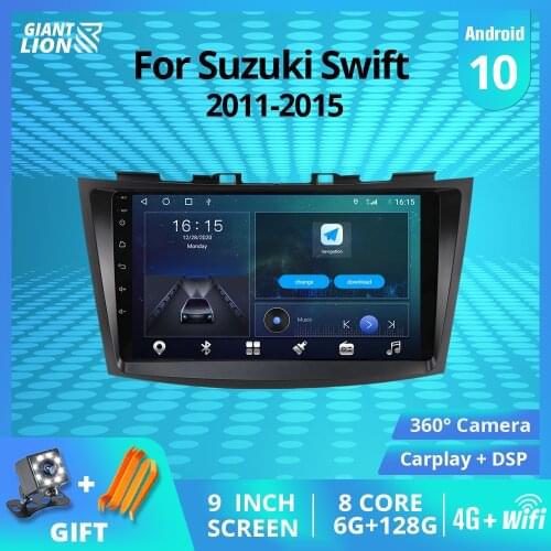 2DIN Android10.0 Car Radio For Suzuki Swift 2011-2015 GPS Navigation Stereo Receiver DSP Auto Radio Car Receiver NO 2DIN DVD IGO