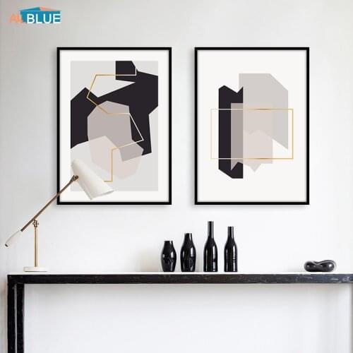 Nordic Style Abstract Color Block Canvas Poster And Print Wall Paintings For Living Room Wall Art Decoration Pictures Home Decor