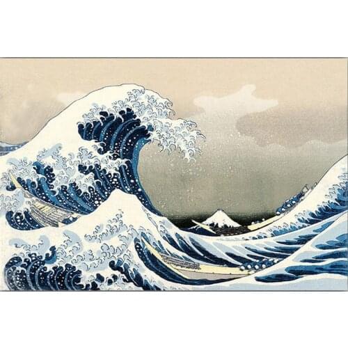 Diamond Painting Cross Stitch Abstract Sea Wave Picture of Rhinestone DIY Diamond Mosaic Diamond Embroidery Home Decor