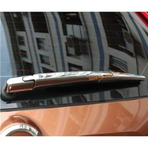 Car ABS chrome rear back glass wiper nozzle frame trim tail window For Nissan X-trail xtrail T32/Rogue 2017 2018 2019 2020