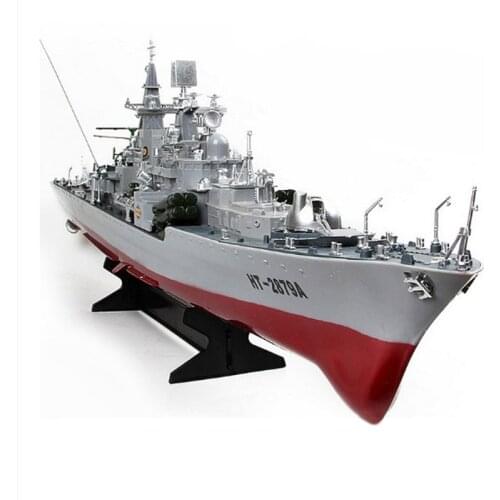 Free shipping HT-2879A 1:275 RC Guided Missile Destroyer Model Electric RC Boat Large Military Model Toy Warship children gift