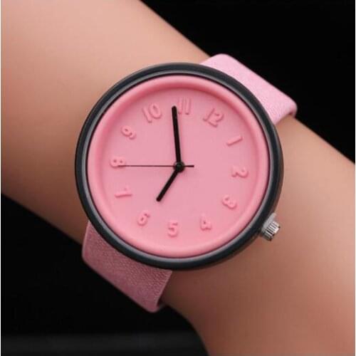 Quartz Wristwatches Reloj Unisex Simple Fashion Hours Watch Luxury 2019 Female Canvas Belt Woman Watches montre femme