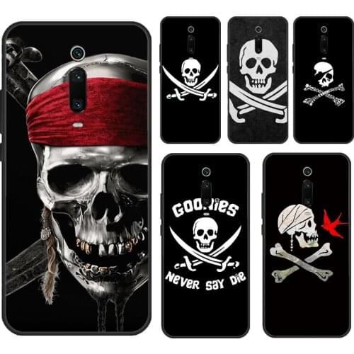 Pirate Skull Case For POCO X3 F2 Pro F1 Cover For Xiaomi Mi 10 Ultra Note 10 Lite A3 9 9T Pro Coque