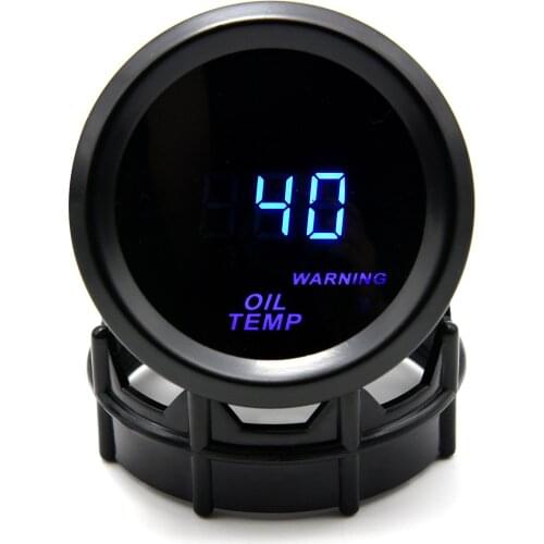 Digital Oil Temp gauge 2" 52mm 40-150 Celsius Oil temperature gauge Blue LED with sensor temperatura Auto car meter racing