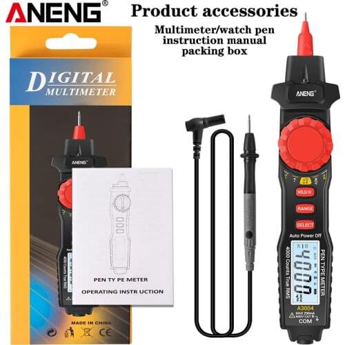 ANENG A3004 Digital Multimeter Pen AC/DC Current Meter 4000 Counts Electric Handheld Tester Voltage Resistance Profesional Tools
