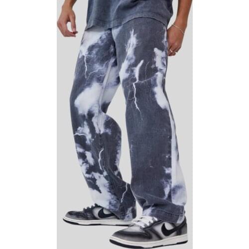 Jeans For Men Casual Fashion Loose Straight Trousers Simple Design High Quality Cozy Students Daily Street Denim Bottoms