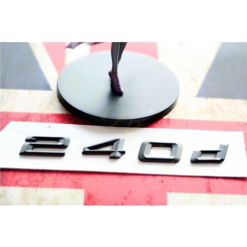 Emblem Badge Decal Trunk Rear ABS for BMW 2 Series 225d 228d 235d 240d Matt Black Chrome Stylish Car Exterior Stickers