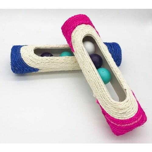 Cat Scratcher Rolling Tunnel Sisal Ball Trapped With 3 Ball Toys for Cat interactive Training Scratching Toys,Q95