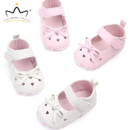 Summer New Toddler Shoes For Baby Girl Cute Bowknot Soft PU Leather Cotton Baby Shoes Princess Girls Shoes First Walkers