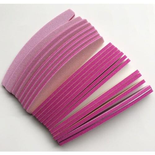 Random colour 4pcs metal base with 80 pcs replacement pads nail sponge file removable pads professional nail file