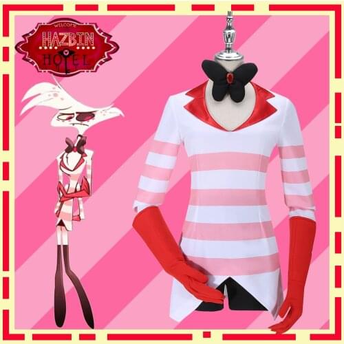 Hazbin Cosplay Hotel Uniform ALASTOR VAGGIE Costume Uniform Set Clothes Women Halloween Carnival