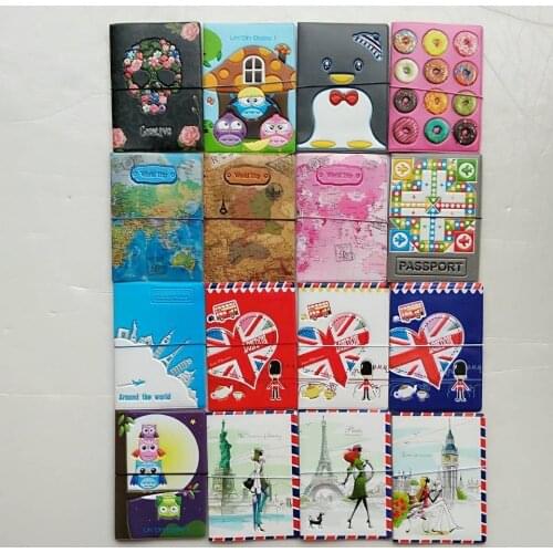 Travel Around The World Map Passport Cover,Card Bag,Porte Carte Simple,Business Card Holder,PVC Leather Credit Card Holder Men