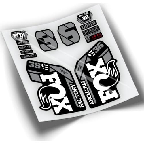 Stickers hairpin FOX 36 FACTORY EBIKE 2021 BICOLOR WP428