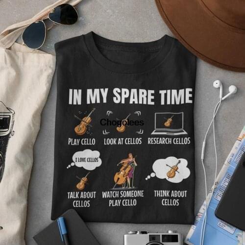 Things I Do In My Spare Time Cello Player T shirt