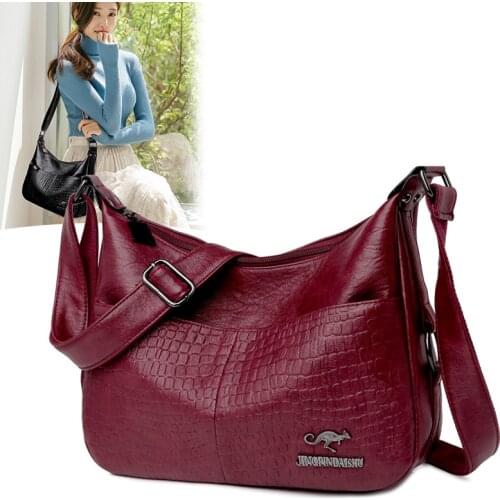 Women Bags High Quality Leather Crossbody Bags Ladies Tote Large Capacity Female Shoulder Bag Sac A Main 2020 Hot Luxury Handbag