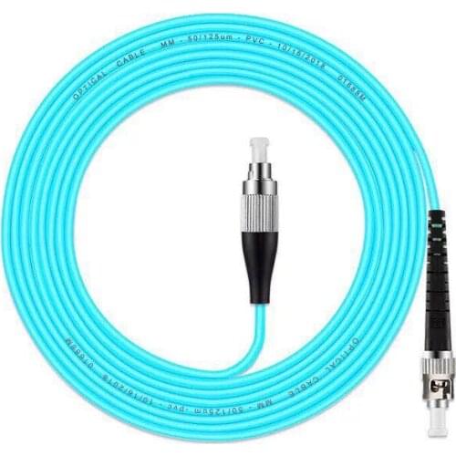 5PCS/lot FC/UPC -ST/UPC OM3 Fiber Optic Patch Cord 10G 50/125 Fiber Cable Multimode Simplex Optical Jumper1M 2M 5MFree Shipping