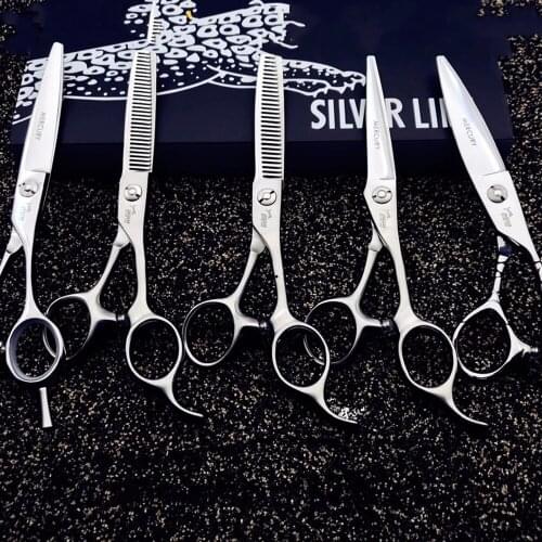 6.0 Scissors Cutting Hair Professional Scissors Hairdressing Professional Barber Scissor Haircut Set Japan Thinning Shears Kit