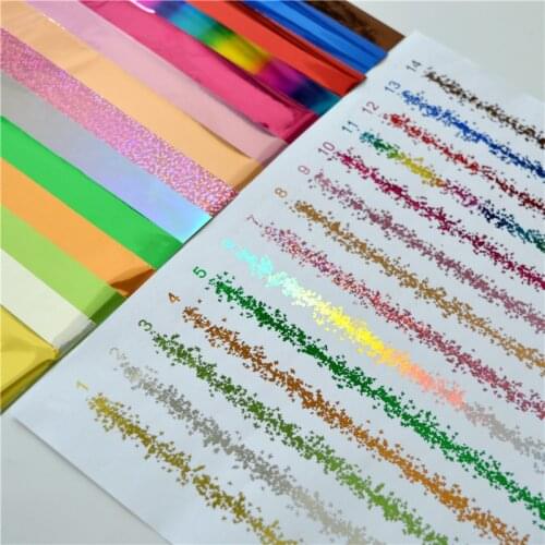 Myfoils A4 50 Sheets Anodized aluminum HOT STAMPING FOIL Gold Hot Laminator Craft Paper, easy to use, can be used on paper minc