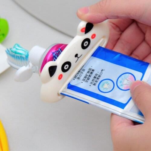1pc Cartoon Animal Modeling Automatic Squeeze Toothpaste Korea Lazy Cosmetic Facial Cleanser Extruder Toothpaste Squeezer