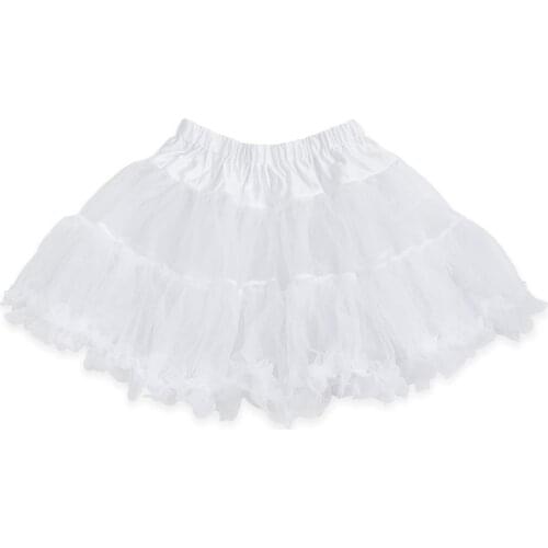 White Petticoat or Tutu for Women lolita Mini Short Underskrit