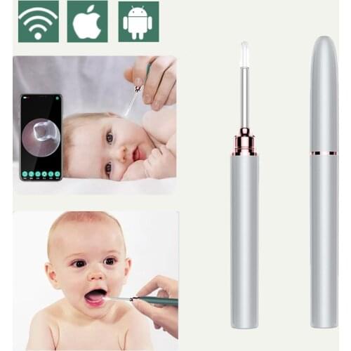 Wireless Smart Visual Ear Endoscope Intelligent HD Ear Stick Camera Earwax Removal for Kids Ear Cleaner Health Care Tools