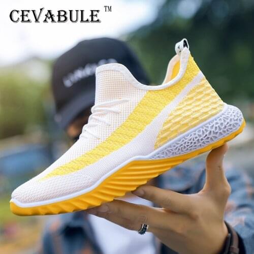 CEVABULE 2021 New Mens Shoes Spring Woven Breathable Sports Shoes Mens Fashion Casual Shoes Comfortable Light Shoes ZC