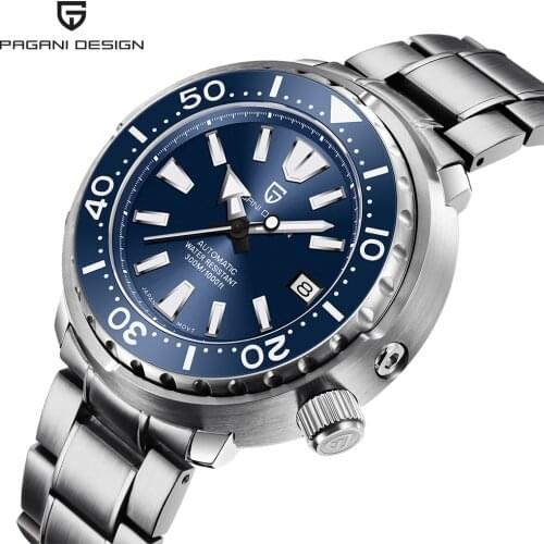 PAGANI DESIGN New Men Mechanical Watch Top Brand Luxury Diver Watch Sport Stainless Steel Waterproof Watch Men Relogio Masculino