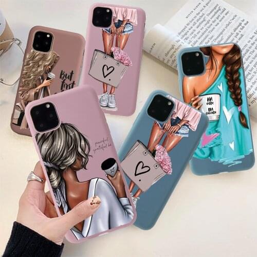 Cute Girls Phone Case For iPhone 12 Pro MAX X XS 6s 7 8 Plus SE 2020 Lovely Candy Color Soft TPU Cover For iPhone 11 Pro Max XR