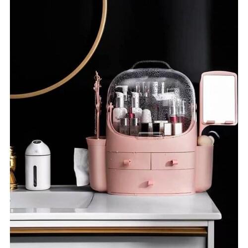 Large Capacity Cosmetic Storage Box Makeup Drawer Organizer Jewelry Nail Polish Makeup Container Desktop Sundries Storage Box