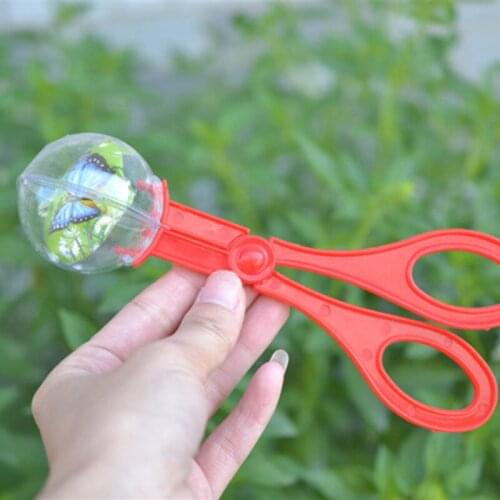 Bug Insect Catcher Scissors Tongs Tweezers Scooper Clamp Kids Toy Cleaning Tool For Biological outdoor adventure game toys