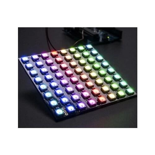 1PCS WS2812 8x8 64 LED Matrix LED 5050 RGB Full-Color Driver Black Board