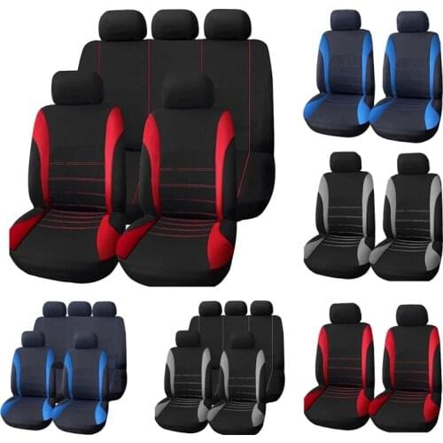 Aimaao 2/4/9 Pcs Universal Car Seat Covers Set Auto Styling Interior Accessories For VW Nissan Qashqai J11 Mazda 3 Bk 6 Alfa