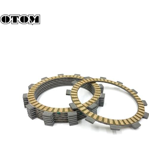 OTOM 7 Pcs Motorcycle Friction Clutch Plates Disc For KAWASAKI KLX300 KLX250 YF300 LONCIN 300R LX300-6A VOGE 300R Engine Parts