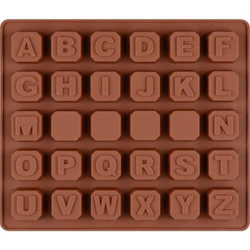 Moldes De Silicone Rendas Para Bolo 26 English Letters + 4 Whiteboard handmade soap mold DIY silicone cake chocolate mold mould