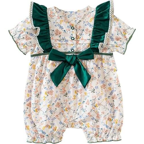 Vlinder Baby Clothes Baby Girl Jumpsuit Newborn Baby Clothes Summer Baby Girl Bodysuits Rompers Playsuits 6M-24M