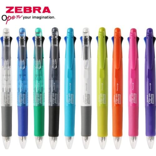 1PCS ZEBRA Multi-color Pen B4SA1 Multi-function Pen 4-color Ballpoint Pen 0.7MM+pencil 0.5MM Student Office Supplies