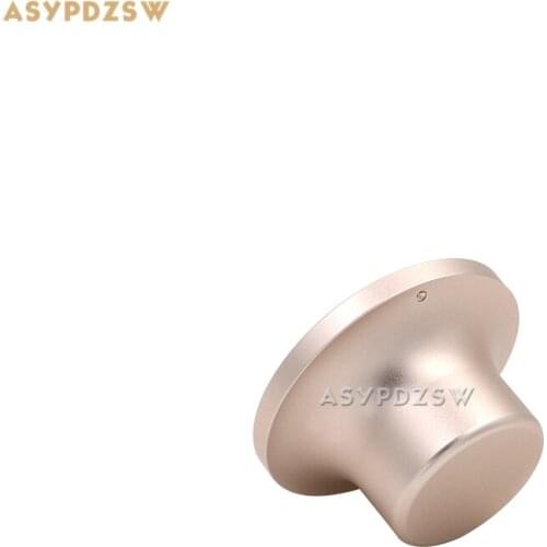 1 PCS Hat shape Matte golden 48*28*26 Solid aluminum Power amplifier volume potentiometer knob