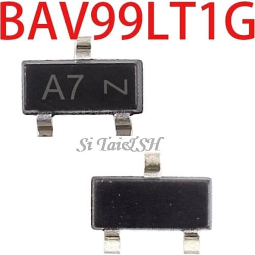 100PCS BAV99LT1G SOT23 BAV99 A7 SOT BAV99LT SOT-23 Dual Series Switching Diode new and original IC
