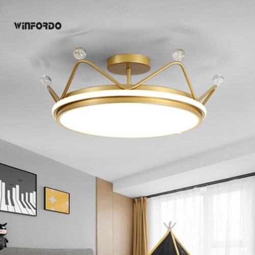 Modern Led Ceiling Lamp Crown Ceiling Lamp Decorated Bedroom