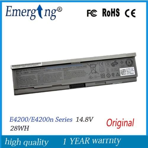 4cells 14.8V 28WH New Original Laptop Battery for Dell E4200 00009 312-0864 451-10644 453-10069 F586J R331H R640C