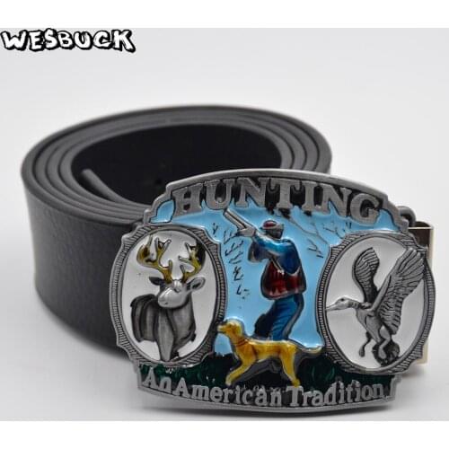 5 PCS MOQ WesBuck Brand Hunting Belt Buckles Metal for Man Women Buckles