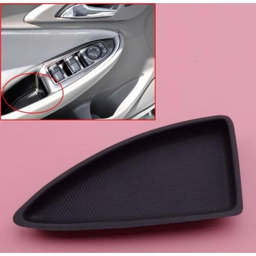 Car Front Left Door Switch Bezel Cap Door Handle Bolt Cover Black 23451118 Fit for Chevrolet Malibu 2016 2017 2018