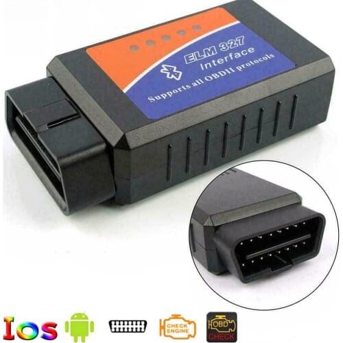 50pcs ELM327 V1.5 OBD2 Scanner Bluetooth V2.1 Wifi Car Diagnostic Tool for Android IOS Mini ELM 327 OBD OBDII Code Reader