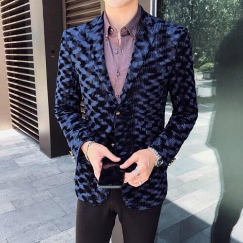 Blazer Hombre Plus Size 5xl Party Club Stage For Dj Singer Chaqueta Hombre 2020 Spring Autumn Leopard Print Blazer Masculino Men