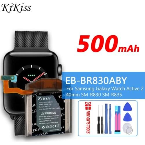 For SAMSUNG Watch Battery EB-BR830ABY For Samsung Galaxy Watch Active2 Active 2 40mm SM-R830 SM-R835 500mAh With Tools