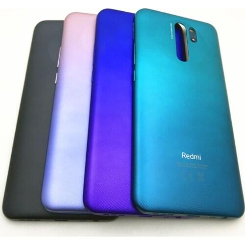 For Xiaomi Redmi 9 Back Battery Cover Rear Housing Door Case With Power Volume Side Buttons Repair parts