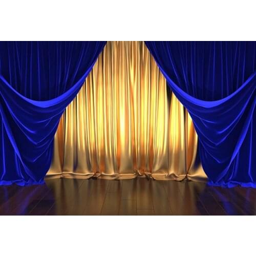 Royal blue curtain backgrounds photography polyester opera stage photo backdrops for photo Studio accessories photophone lv-2226