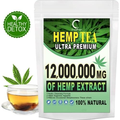Hemp for U 30 Day Weight Loss Tea Slimming Product Detox Tea 100% Pure Natural Suppress Appetite Reduce Bloating