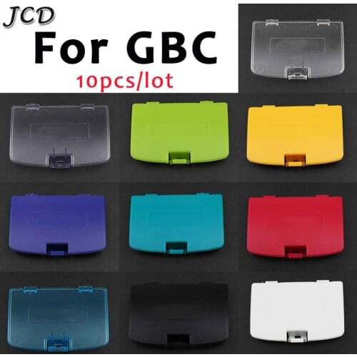 JCD 10PCS Battery Cover For Nintendo Gameboy Color GBC Battery Cover Pack Back Door Shell Replacement