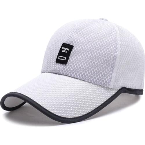 Limited Time Special full mesh cap Summer Breathable Mesh Baseball Cap Quick Drying Hats For Men Blue gray